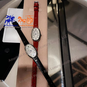 Montres Longnes élégantes, nouveau style, montre-bracelet ovale de luxe à quartz pour femmes et filles, accessoire de mode avec bracelet en cuir - Product Image 3