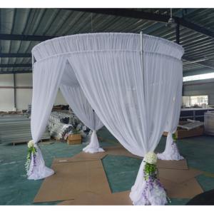 Aluminum luxury church <b>backdrop</b> <b>stand</b> height adjustable pipe and drape - Product Image 5