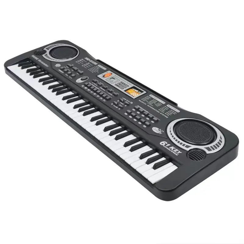 لوحة مفاتيح بيانو رقمية بيانو إلكتروني للأطفال بيانو كهربائي 61 مفتاحًا