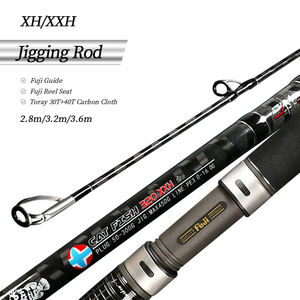 Leurre d'eau salée poids 50-200g tige de filature Toray tissu de carbone 2.8m 3.2m 3.6m XH XXH canne à pêche en mer Fuji Guide Power Popper Rod - Product Image 1