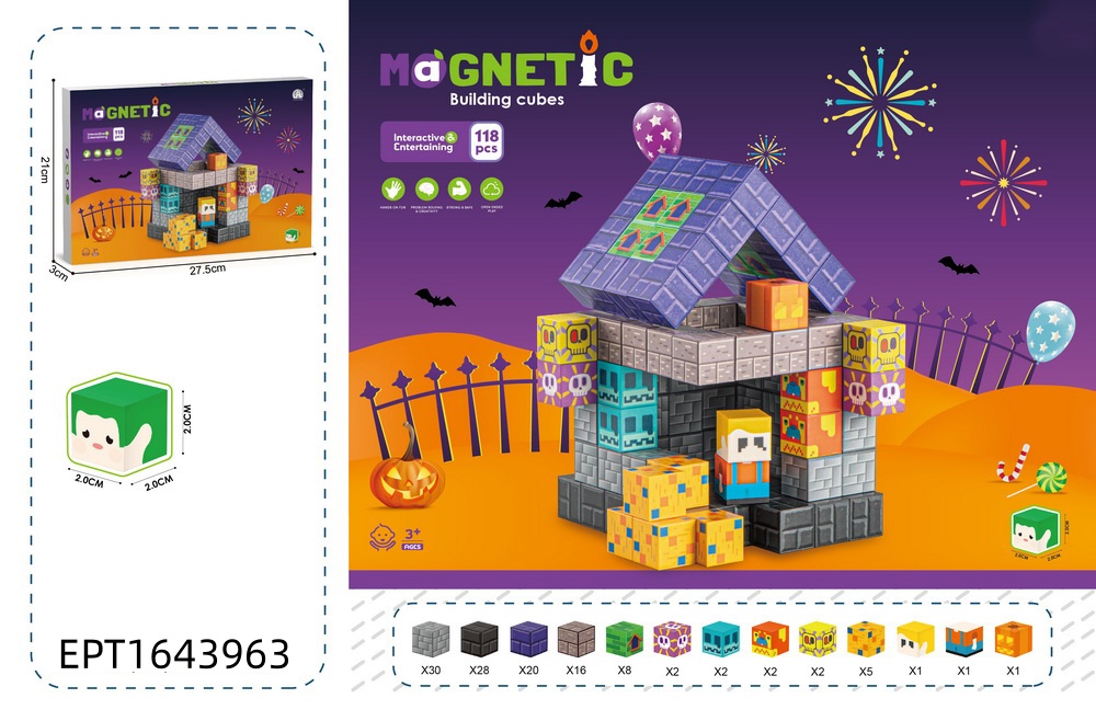 EPT1643963 JUGUETES MAGNÉTICOS DE 2CM 118PCS -36pcs/ctn