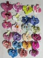 Vente en gros de pinces à cheveux en forme de fleur de phalaenopsis 3D réalistes pour femmes - Pinces à bec de canard en forme d'orchidée pour la plage, les mariages et le quotidien