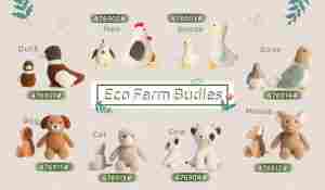 Collection de peluches Eco Farm Budies-Jouets réalistes pour la ferme et les <span class=keywords><strong>animaux</strong></span> de compagnie pour les enfants et les passionnés d'<span class=keywords><strong>animaux</strong></span> - Product Image 5