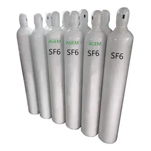 Approvisionnement d'usine haute pureté 99.99% 40L 50kg cylindre CGA590 vanne soufre hexafluorure Gaz SF6 gaz