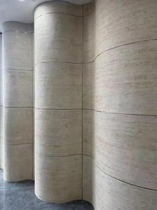 Moderne Außenverkleidung Stein MCM Wandfliesen Weiche Wandleuchte Innen-Verbundwandpaneele Flexibler Travertinstein - Product Image 4