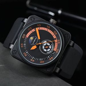 Relojes cuadrados de lujo <span class=keywords><strong>originales</strong></span> de marca OEM para hombre, movimiento mecánico multifunción deportivo con correa de cuero con función luminosa - Product Image 2