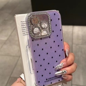 <span class=keywords><strong>Coque</strong></span> de téléphone pour <span class=keywords><strong>iPhone</strong></span> 17 16 15 14 13 Pro Max, style INS, avec diamants, vente en gros, étui de luxe pour femme, cadeaux d'affaires, fabrication OEM/ODM - Product Image 6