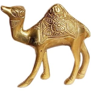 PARIJAT artisanat 3 pouces en laiton faune Animal Statue Sculpture décorative pour bureau à domicile chinois Fengshui fait à la main - Product Image 2