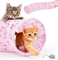 Tunnel pour chat écologique, rond, carré, type H, multi-canaux, durable, anti-griffures, jouet interactif pour chat, anti-ennui