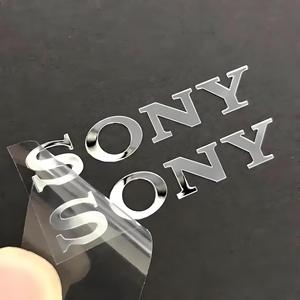 Crystal Sticker Custom Uv Printing PET Material Gloss Lamination <b>Waterproof</b> Logo <b>Label</b> For Branding - Product Image 1