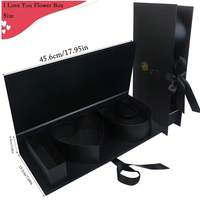 Boîte Cadeau de Luxe pour la Fête des Mères, Fleurs en Chocolat, Carton Rigide avec Laminage Brillant, Impression Dorée et Paillettes pour le Stockage Alimentaire