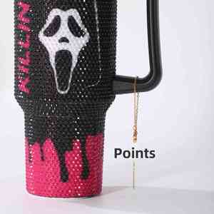Vaso Térmico de Acero Inoxidable de 40oz para Auto, con Pajita, Diseño de Dibujos Animados de Halloween, Personalizable, de Alta Calidad, al por Mayor - Product Image 2