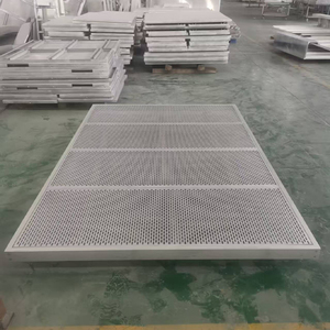 Panneau décoratif suspendu en alliage d'aluminium perforé avec revêtement en poudre pour murs et plafonds extérieurs - Product Image 3