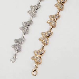 New Design Elegant High Quality Metal <b>Gold</b> Casual Fashion Women's Waist <b>Chain</b> <b>Belt</b> Diamond Butterfly Jewelry Usa Mairun - Product Image 5