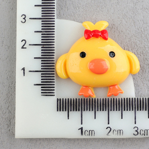 Prix de gros, vente directe d'usine, cabochons en résine à dos plat de forme de <span class=keywords><strong>canard</strong></span> <span class=keywords><strong>jaune</strong></span> artificiel pour bricolage - Product Image 4