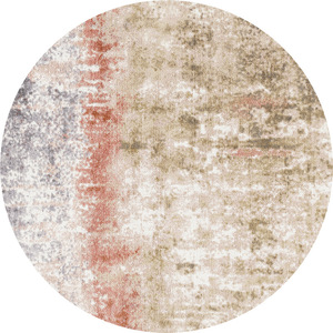 Alfombra Redonda EIFFEL HOME, Color Begonia Niebla, Imitación de Cachemira, Lavable, para Sala de Estar, Dormitorio, Estudio, Casa de Huéspedes - Product Image 5