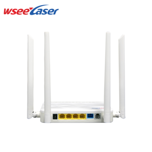 WSEELASER XH4200-L7 Xpon Gpon <span class=keywords><strong>Modem</strong></span> 4GE Voip 2.4g 5dbi 2x2MIMO 867Mbps FTTH SC RJ45 12V Glasvezelnetwerk ONT ONU 20km 1310nm - Product Image 3