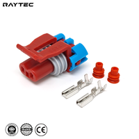 Connecteur de faisceau de câblage pour électrovanne 12V IP67, 2 broches, femelle, en cuivre, 12052643 DJR7024Y-1.5-21, kits complets GM EVAP EGR A/C