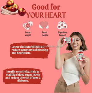 הטוב ביותר של מפעל oem 60 לספור התפוח חומץ תפוחים חומץ ויטמינים בריאות תוספת - Product Image 3