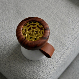 Brûleur à Bakhoor artisanal en bois et métal, diffuseur d'aromathérapie, bougies parfumées, porte-encens pour la maison, emballage personnalisé - Product Image 1