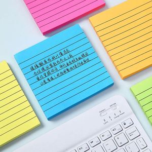 Notes autocollantes fluorescentes transparentes de haute qualité avec lignes - Product Image 2