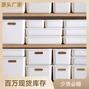 Desktop Storage Box Rectangle With Lid Stackable Organizer For Clothing Makeup Underwear Drawer Cabinet Use - Product Image 5
