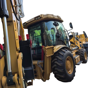 Chargeuse sur pneus Caterpillar 420f 420f2 420e 416e d'occasion, faible nombre d'heures, composants du moteur principaux disponibles - Product Image 1