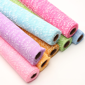 Wholesale Waterproof Coated PE Virgin Floral Mesh Wrap 4 Yards Snowflake Pattern Bouquet Packaging Roll - Product Image 1