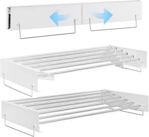 2026 Foldable Laundry Rack for <b>Air</b> Drying Clothing Extendable <b>Step</b> up Laundry Clothes Drying Side Hook - Product Image 6