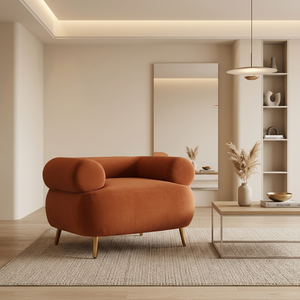 <span class=keywords><strong>Fauteuil</strong></span> d'appoint moderne en similicuir PU et velours, pliable et pivotant, à poils courts, pour salon et détente - Product Image 1