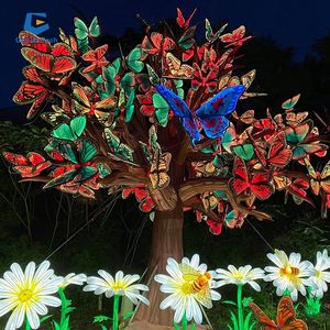 美しい中国の人工ランタン祭り：カラフルな蝶々ランタンショー - Product Image 6