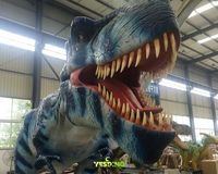Modèle de dinosaure réaliste RC T-rex de grande taille 10m, animatronique en silicone et acier, pour utilisation en extérieur dans les parcs sportifs et les garderies