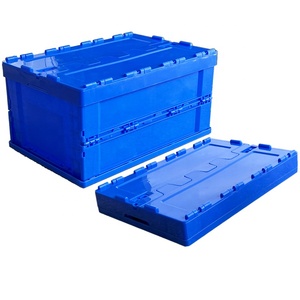<span class=keywords><strong>Caisse</strong></span> pliable empilable et réutilisable <span class=keywords><strong>avec</strong></span> <span class=keywords><strong>couvercle</strong></span> verrouillable pour la logistique en circuit fermé, réduit le volume de retour vide de 70 % - Product Image 3