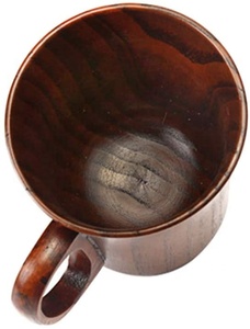 Vente chaude Jujube Tasse En Bois avec Poignée Confortable Tasse En Bois pour Café Thé Lait Bière Nature Tasse À Thé En Bois - Product Image 5