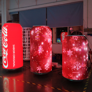 Panel LED Circular con Forma de Lata para Publicidad Digital Creativa P2, Pantalla LED con Forma Especial de Lata de Coca-Cola, Pantalla LED con Forma de Botella de Cola - Product Image 1
