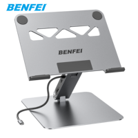 Support pour ordinateur portable BENFEI avec station d'accueil USB C 7 en 1, HDMI 4K 60Hz, 1*SD 1*Micro, alimentation 100W, 1*USB C 3.2 et 2*USB a 3.2