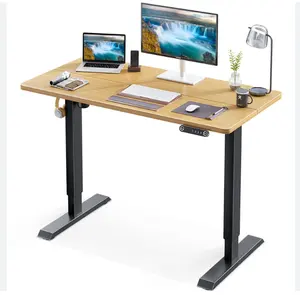 Factory Wholesale And Dropshipping In Stock Office Furniture Electric Height Adjustable Standing Sit Stand Desk