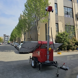 Năng lượng mặt trời Powered ánh sáng tháp an ninh máy ảnh không dây thời tiết ngoài trời hệ thống giám sát từ xa Trailer - Product Image 4