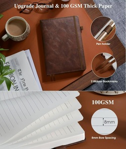 Tùy Chỉnh Lót Tạp Chí Máy Tính Xách Tay Bằng Văn Bản A5 80gsm Dày Giấy 128 Tờ Bút Chủ Da Bìa Cứng Tùy Chỉnh Đẹp Máy Tính Xách Tay - Product Image 6
