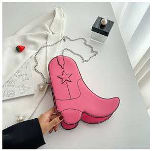 Sac messager à motif géométrique tendance. Fabriqué en matériau PU de haute qualité. Avec décoration en chaîne.5892 - Product Image 6