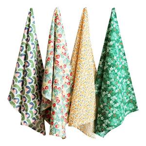 Hochwertiges Baumwoll-Krepp-Geschirrtuch Serviette Individuell Digital Bedruckt Blumenmuster Modern Quadratisch Waschbar für Zuhause - Product Image 4