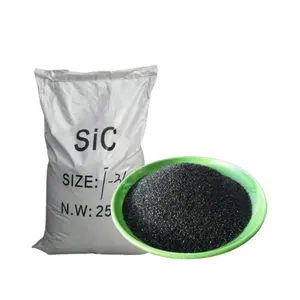 Độ tinh khiết 99% Đen Silicon Carbide cát Grit chịu lửa carborundum SIC bột cho mài mòn và đánh bóng