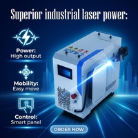 Nouvelle machine de nettoyage laser à fibre pulsée portative 300W/500W JPT pour l'élimination de la rouille sur l'acier inoxydable et le métal