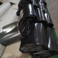 En gros personnalisé noir HDPE revêtement d'étang feuille de plastique élevage étang barrage ferme revêtement géomembrane hdpe pour poissons crevettes piscine