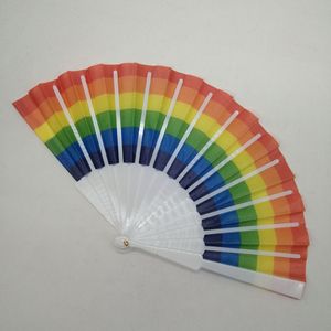 Bán buôn nhựa cầu vồng người hâm mộ Đảng trang trí gấp tay cầu vồng người hâm mộ - Product Image 4