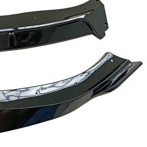 Front <b>Lip</b> For Mercedes-Benz CLA-Class W117 2016-2018 Black Fiberglass Front <b>Splitter</b> - Product Image 2