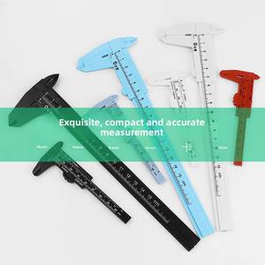 Sfruttare un semplice calibro di <span class=keywords><strong>Vernier</strong></span> in plastica personalizzabile 0-80/150MM strumento di insegnamento per studenti supporto OEM di grado fai da te - Product Image 2