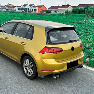 Volkswagen Golf 7 MK7 Rear Spoiler Piano Black Carbon Fiber Texture ABS Wing Shaped Trunk Lip - Product Image 2