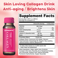 Lifeworth liquide oral de protéines de collagène liquide oral vitamines soins de la peau complément alimentaire boisson au collagène