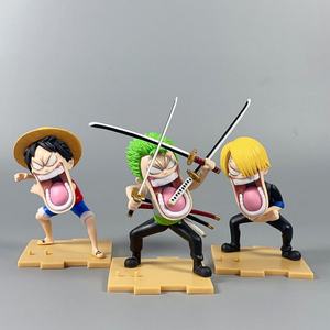 Figura de Manga de 12-15 cm, 3 Piezas/Juego, Versión Hambre Figura de Anime de PVC de 1 PIEZA de Nika Luffy Sanji Roronoa Zoro - Product Image 3